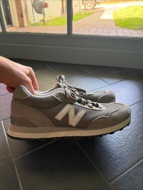 New Balance Men's Grey Suede & Mesh Sneakers 505